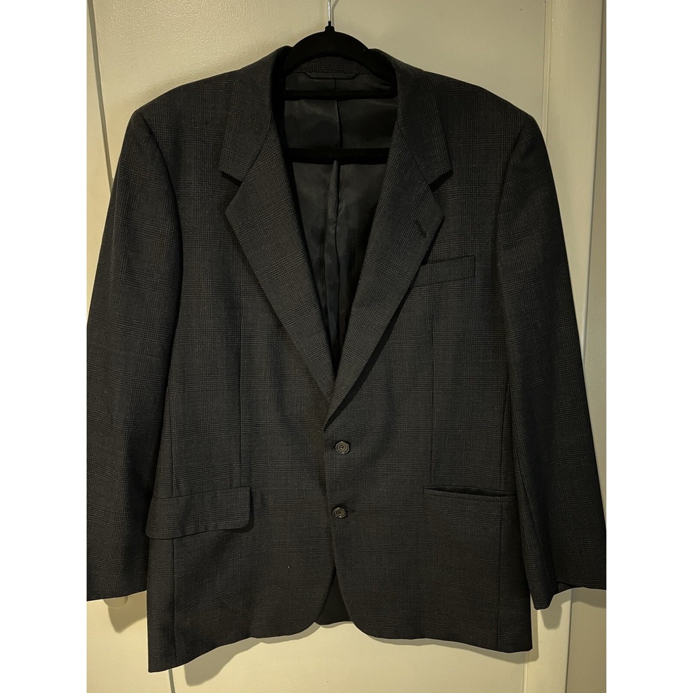 Walter-Morton Blazer Navy Blue Wool Sports Coat‎ 2-Button Men's 42R